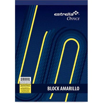 Estrella Block de Raya, Tamaño Carta, 50 Hojas, Amarillo