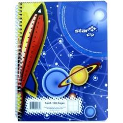 Estrella Cuaderno Forma Francesa de Cuadro Grande 7mm, 100 Hojas
