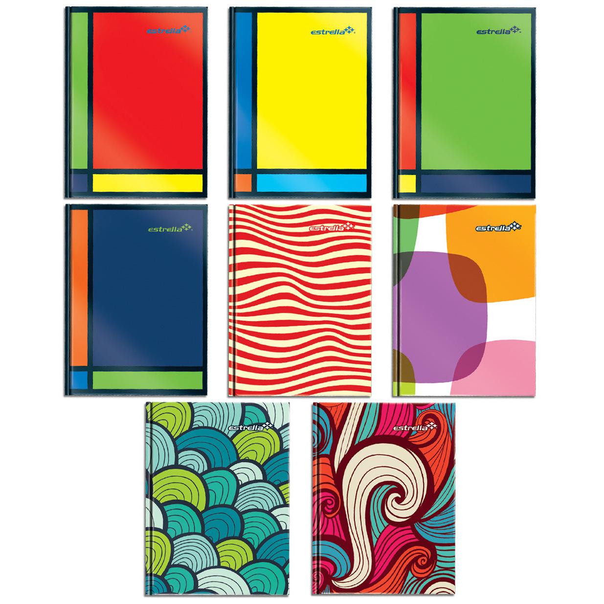 Estrella Cuaderno Pasta Dura Forma Francesa de Raya, 96 Hojas