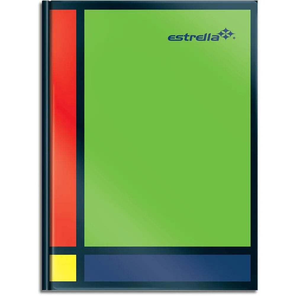 Estrella Cuaderno Pasta Dura Forma Francesa de Raya, 96 Hojas