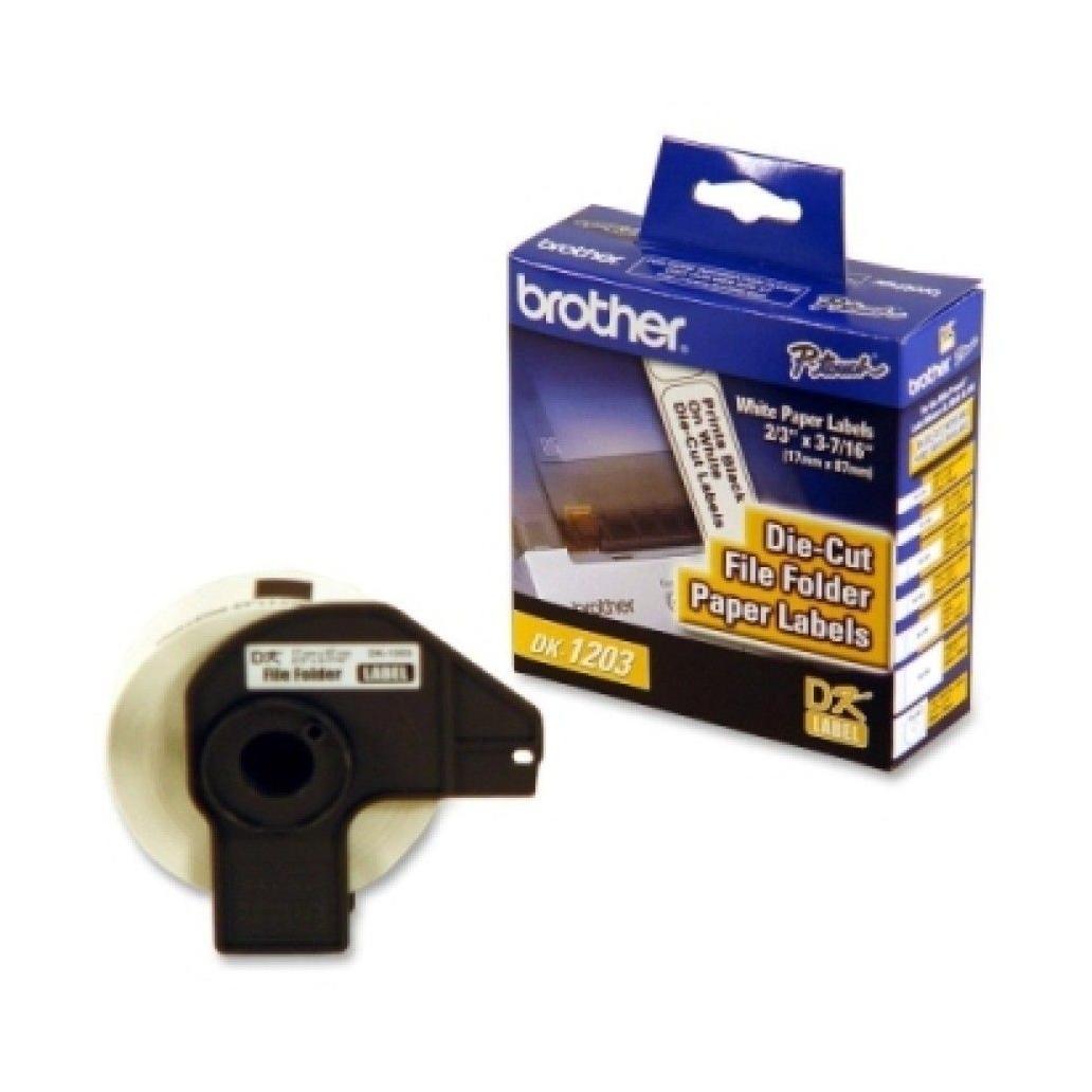 Rolo de Etiqueta Autoadhesiva Brother DK-1203 Térmica Directa Blanco 300 Pieza(s)