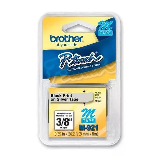 Cinta para Impresora Brother M921 Transferencia Térmica Etiqueta Tipo M Color Plata