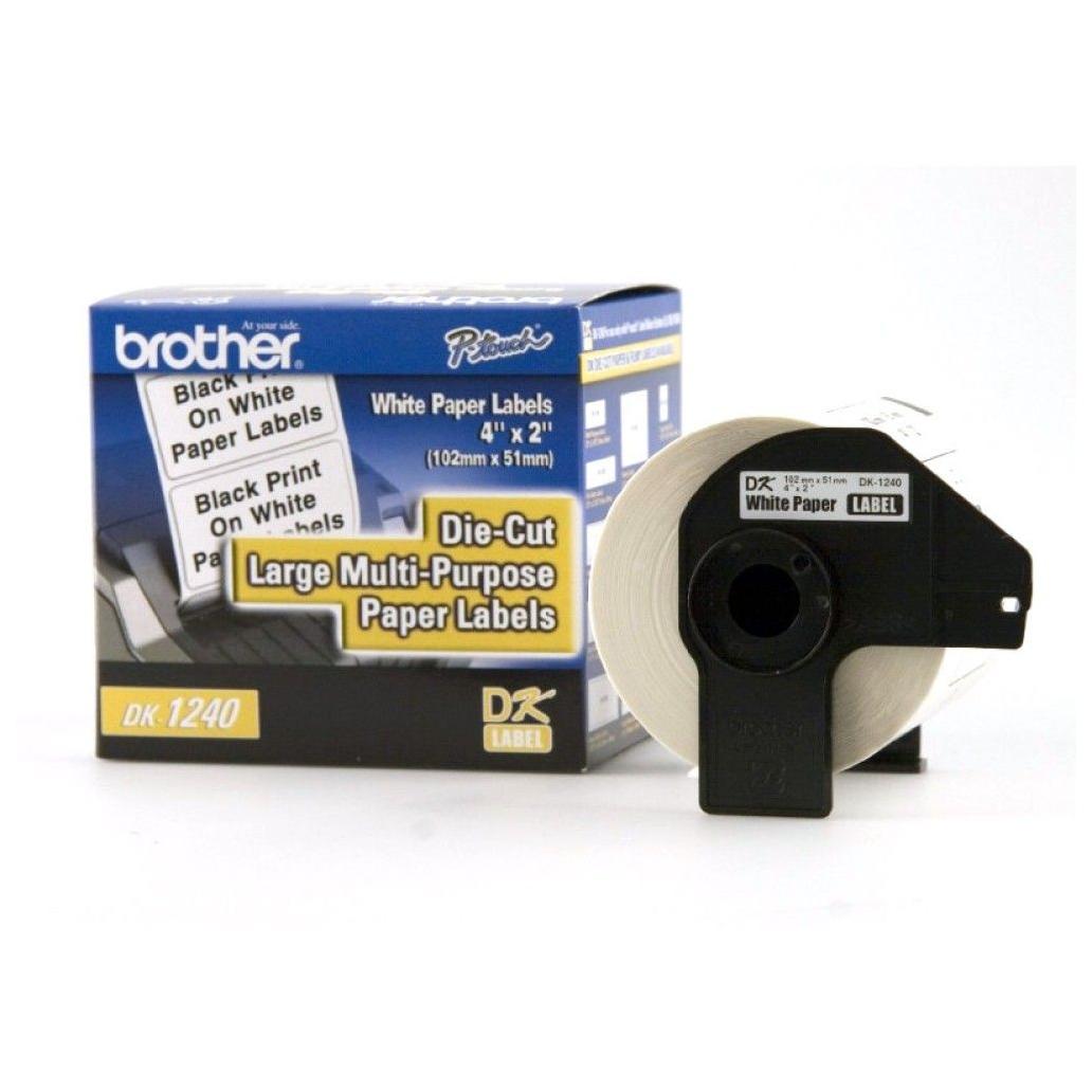Rollo de Etiqueta Autoadhesiva Brother DK-1240 Papel Blanco