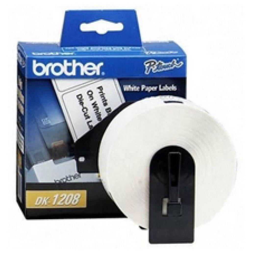Rollo de Etiqueta Autoadhesiva Brother DK1208 DK Blanco 400 Pieza(s)