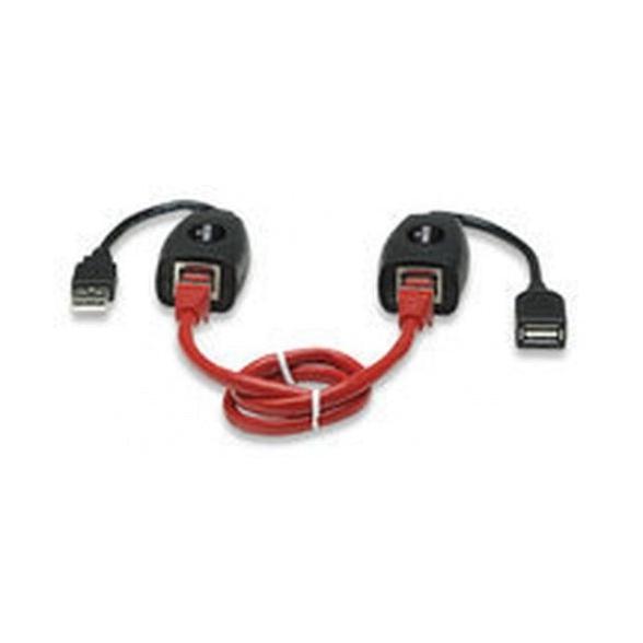 Manhattan Extensor de Línea USB, USB A y RJ45 Macho/Hembra, hasta 60m