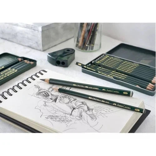 Faber Castell Lápices De Grafito Castell 9000 Estuche 12 Pzs