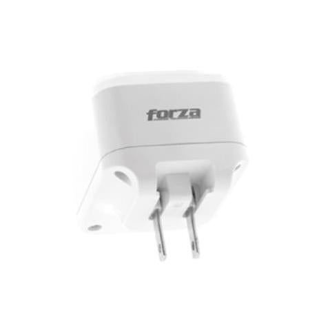Tomacorriente Forza FWT-4012USB con Protector Sobretención 4 Puertos USB de 5V Luz Nocturna Regulable