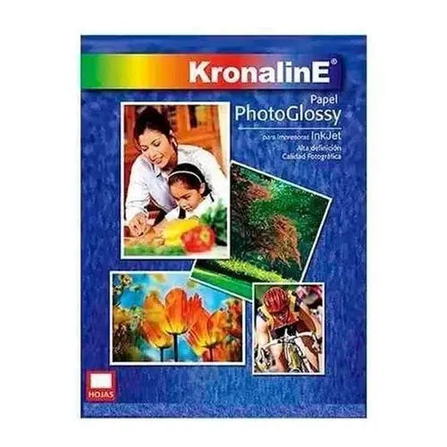 Papel Fotográfico Photo glossy Inkjet Kronaline Carta 50 Hojas