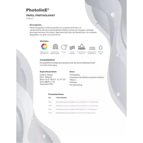 Papel Fotográfico Photo glossy Inkjet Kronaline 4x6 Pul 25 Pz