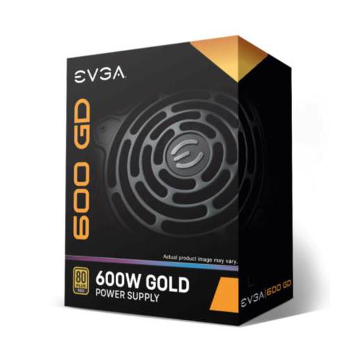 Fuente de Poder EVGA 600 GD 80 PLUS Gold, 24-pin ATX, 120mm, 600W
