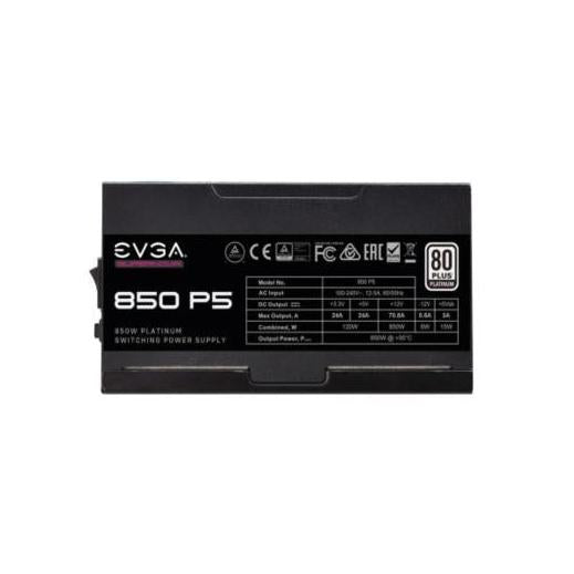 Fuente de Poder EVGA SuperNOVA 850 P5 80 PLUS Platinum, 24-pin ATX, 135mm, 850W
