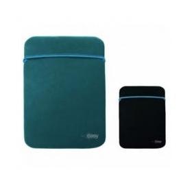 Perfect Choice Funda Reversible de Neopreno para Laptop 14", Negro/Verde