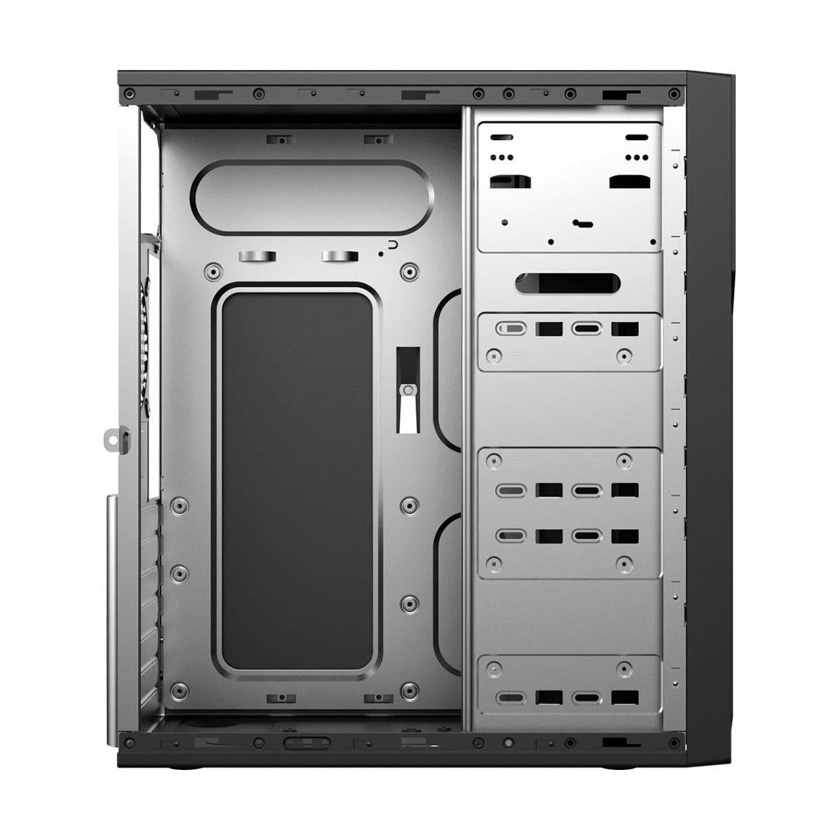Gabinete Acteck Arsen GI005, Midi-Tower, ATX/Micro-ATX/Mini-ITX, USB 2.0/3.1, con Fuente de 500W, sin Ventiladores Instalados, Negro