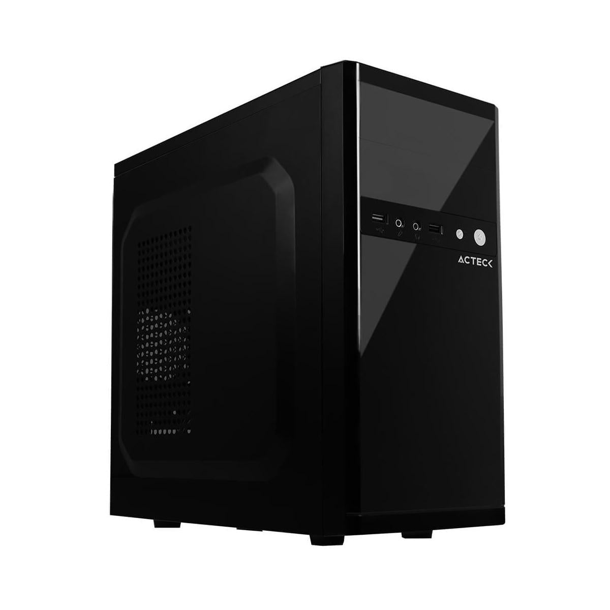 Gabinete Acteck G200, Midi-Tower, Micro-ATX/Mini-ITX, USB 2.0, con Fuente de 500W, sin Ventiladores Instalados, Negro