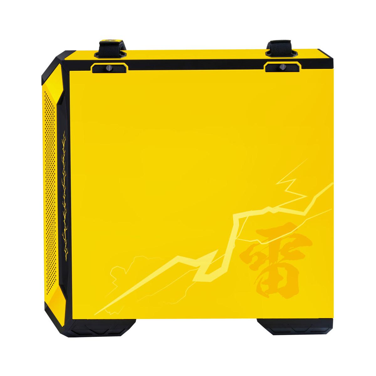 Gabinete ASUS TUF Gaming GT501 Demon Slayer con Ventana RGB, Midi Tower, ATX/EATX/Micro ATX/Mini-ITX, USB 3.1, sin Fuente, 4 Ventiladores Instalados, Amarillo