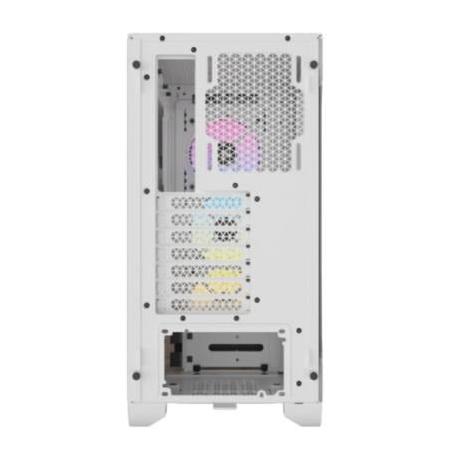 Gabinete Corsair 3000D RGB AIRFLOW Midi-Tower ATX/Micro-ATX/Mini-ITX USB 3.0 sin Fuente 3 Ventiladores Instalados Blanco