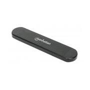 Manhattan Gabinete de SSD M.2, USB-A/USB-C, Negro