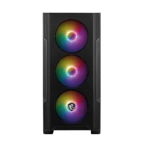 Gabinete MSI MAG FORGE M100A Midi-Tower Micro-ATX/Mini-ITX USB 2.0/3.0 sin Fuente 4 Ventiladores Instalados Negro