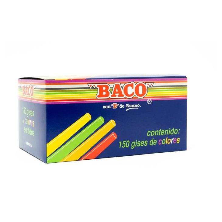 GIS BACO COLORES TIC-150 CAJITA C/150 PIEZAS