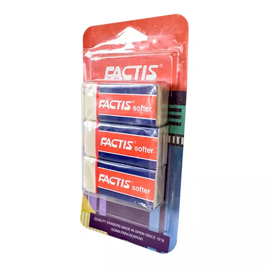 Goma Factis S20 con faja de cartón blíster 3 piezas