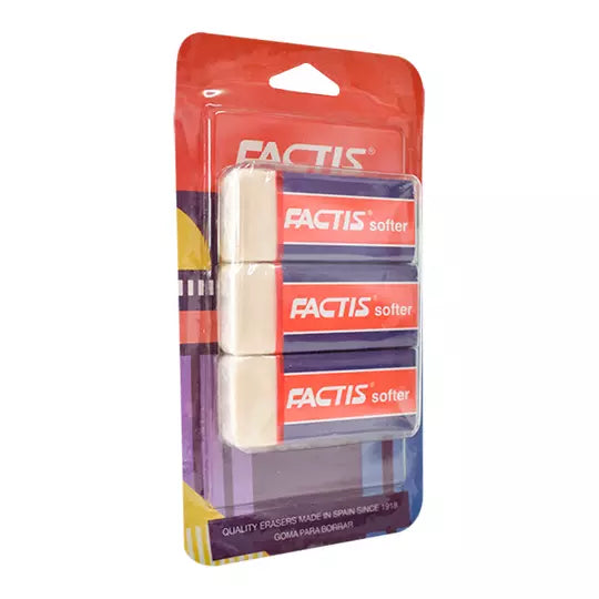 Goma Factis S20 con faja de cartón blíster 3 piezas