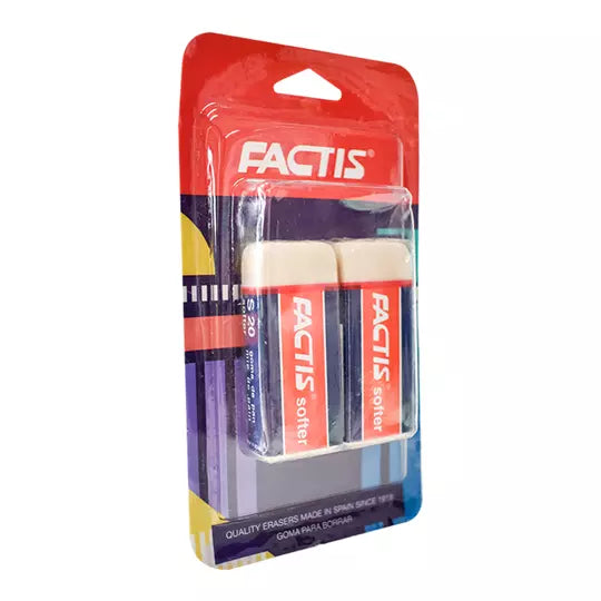 Goma Factis S20 con faja de cartón blíster 2 piezas