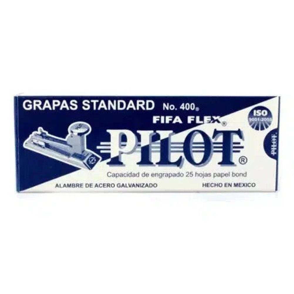 Grapas Standard Fifa Flex 26/6 No. 400 Pilot con 5040 Grapas.
