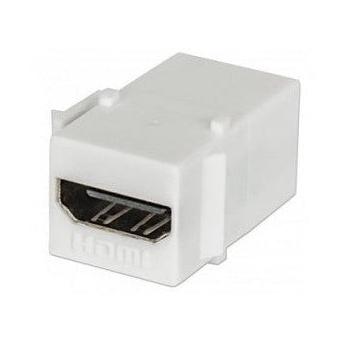 Intellinet HDMI Inline Coupler, Tipo Keystone, HDMI Hembra, Blanco