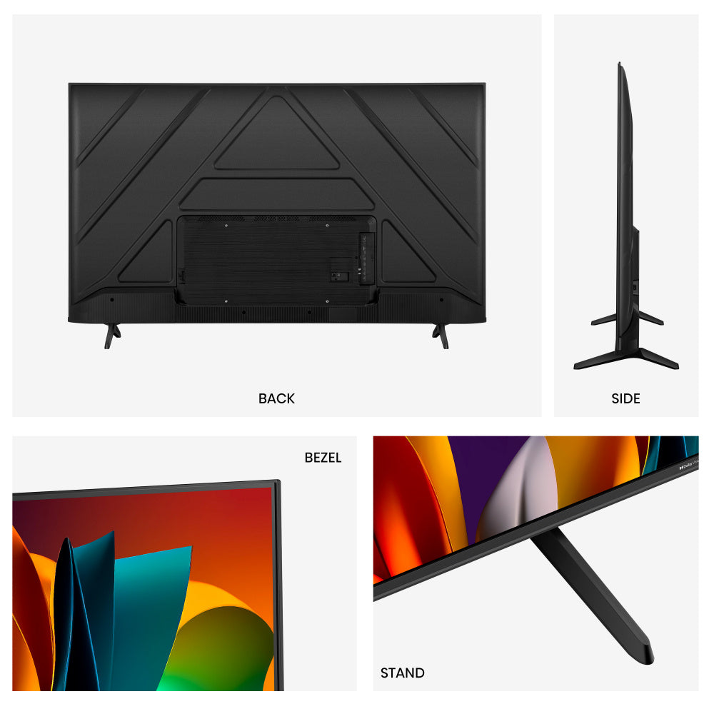 Hisense Smart TV QLED 50QD6N 50", 4K Ultra HD, Negro