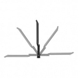 Lámpara LED Steren LAM-081 2W Sensor de Movimiento con Panel Solar Batería Recargable Negro