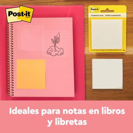 Notas Adhesivas 3M Post It Cuadrado (2.8x2.8") Transparente Blanco 36 Hoja(s) Blister