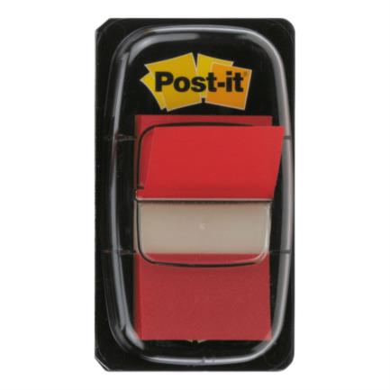 Banderitas 3M 680 Post It Rojo Rectangular 12 Pieza(s) c/50 Hojas c/u