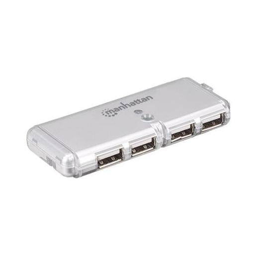 Manhattan Hub USB 2.0 de 4 Puertos, 480 Mbit/s
