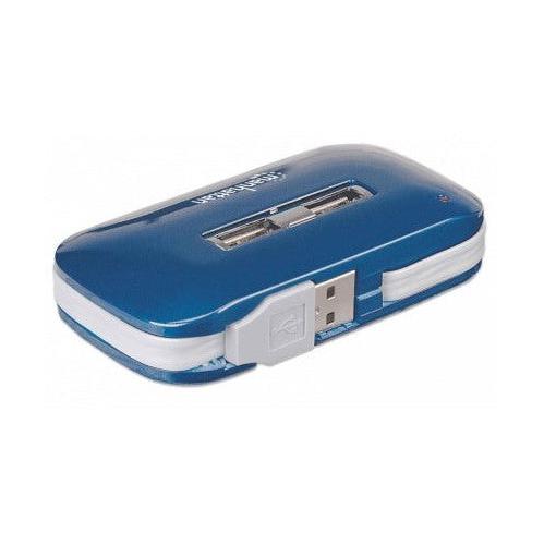 Manhattan Hub USB 2.0 de 7 Puertos, 480 Mbit/s, con Fuente