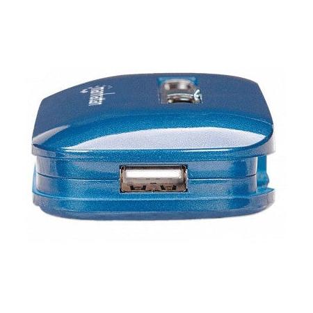 Manhattan Hub USB 2.0 de 7 Puertos, 480 Mbit/s, con Fuente