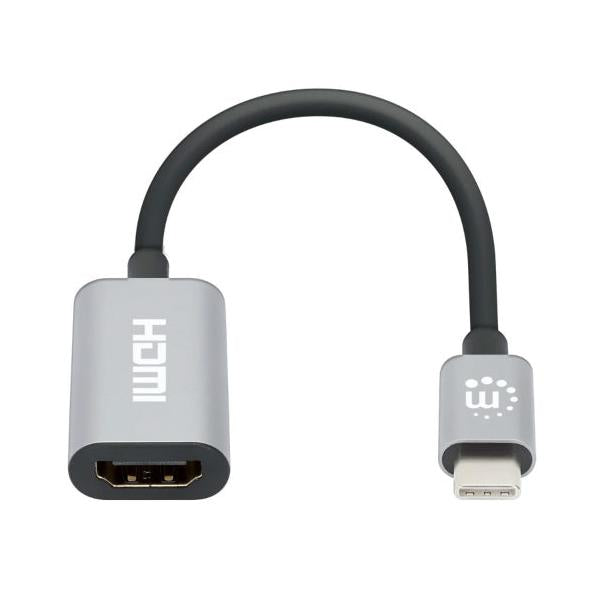 Manhattan Hub USB-C Macho, 1x HDMI, 5 Gbit/s, Gris