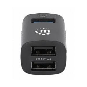 Manhattan Hub USB-C Macho, 1x USB-A 3.0, 2x USB-A 2.0, 5 Gbit/s, Negro