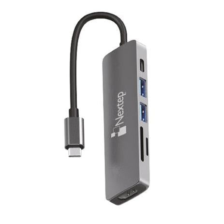 Nextep Hub USB C 3.0 - 3x USB A 3.0, Gris