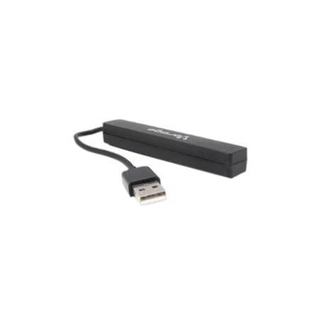 Vorago Hub USB 2.0 - 4x USB 2.0 Hembra, 480 Mbit/s, Negro