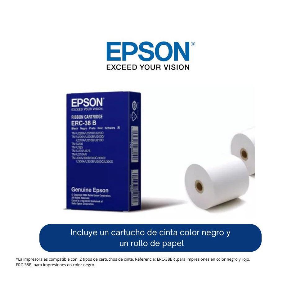 Impresora POS Epson TM-U220PD Epson de Matriz de Puntos compatible con ERC-38BR y ERC-38B