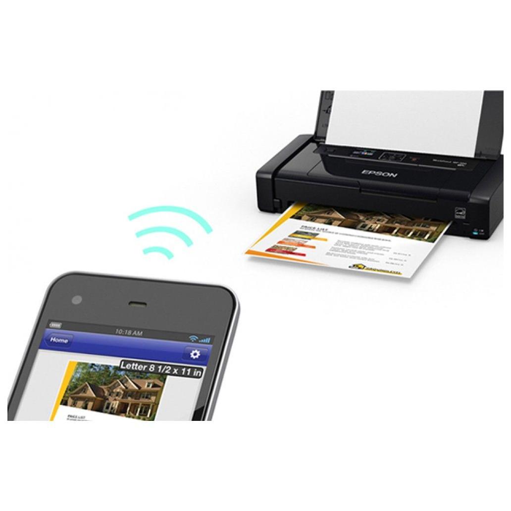Epson Impresora movil workforce wf 100 inalambrico color a4 usb 2 0 negro c11ce05302