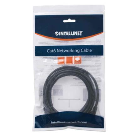 Intellinet Cable Patch Cat6 UTP 100% Cobre, RJ-45 Macho - RJ-45 Macho, 1 Metro, Negro