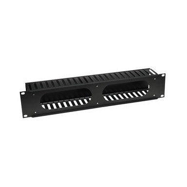 Intellinet Organizador Horizontal de Cables con Tapa de Plástico para Rack/Gabinete 19'', 2U