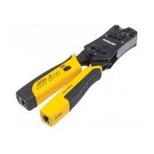 Intellinet Pinza Crimpeadora 780124, RJ-11/RJ-12/RJ-22/RJ-45, Negro/Amarillo