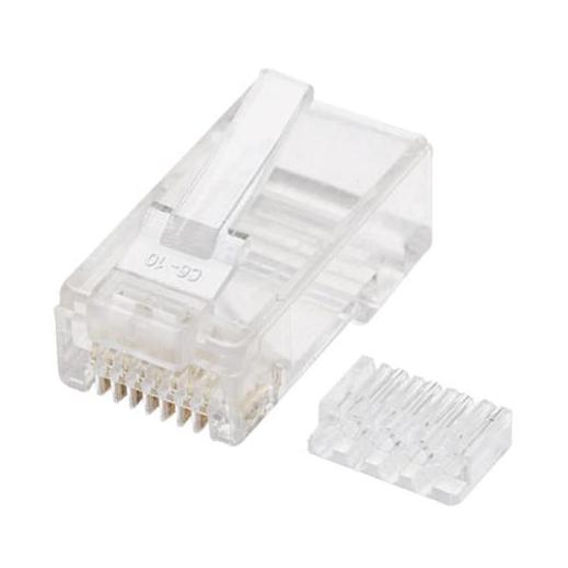 Intellinet Plug Modular RJ-45 Cat6 UTP Sólido, Bote con 100 Piezas Transparentes