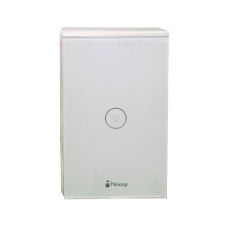 Nextep Interruptor de Luz Inteligente NE-266S, 1 Botón, WiFi, Blanco