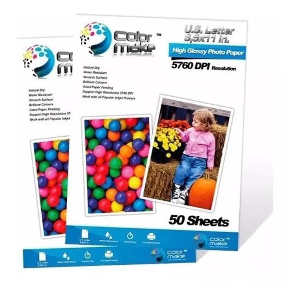 Papel Fotográfico Glossy 210 Gramos Tamaño Carta