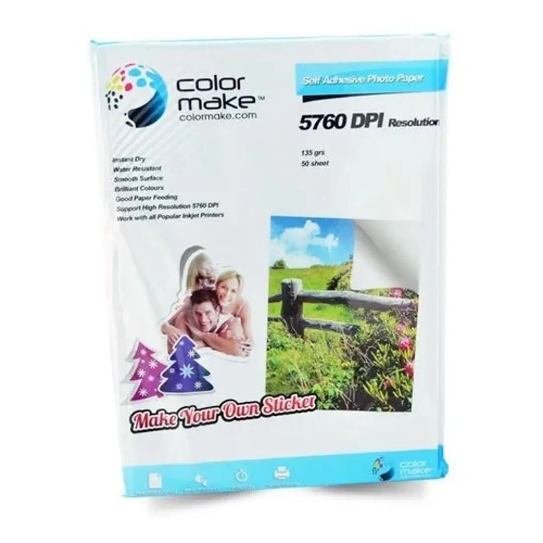 Papel Fotográfico Adhesivo Color Make A4