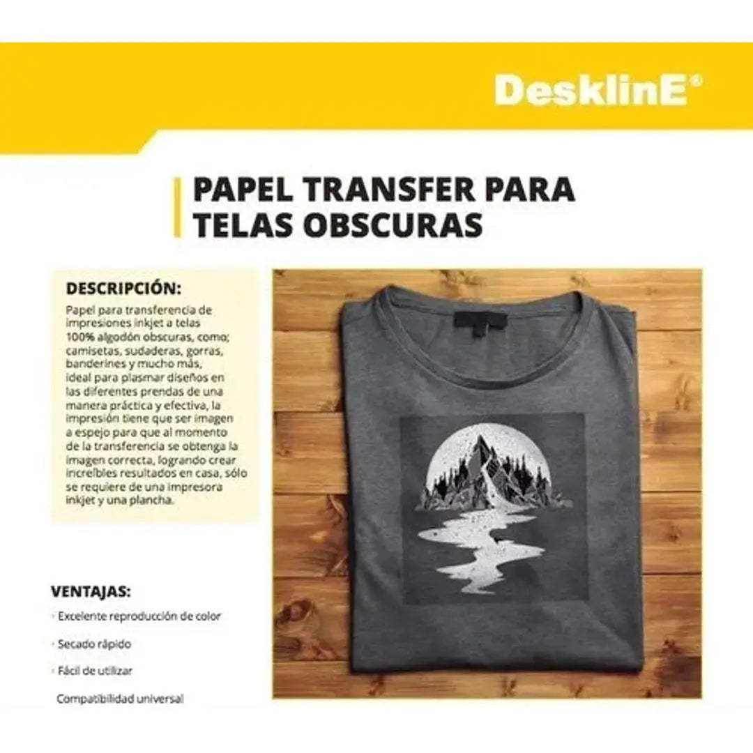 Papel Transfer Telas Oscuras Kronaline Carta Tr305 10 Hojas