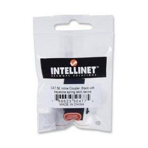 Intellinet Jack de Red Cat5e, RJ-45, Negro